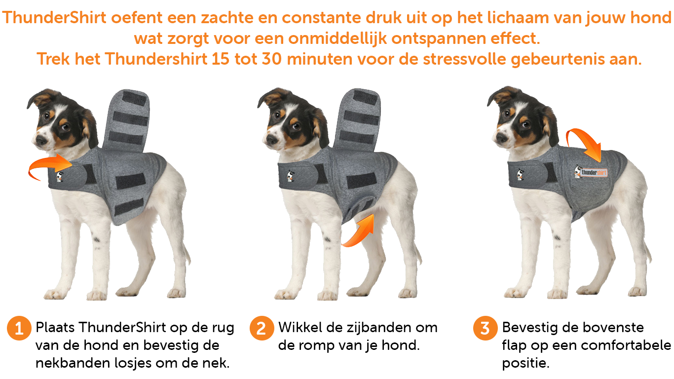 Ontspannend vest voor honden: een natuurlijke en effectieve methode om angst honden te verminderen | ThunderShirt